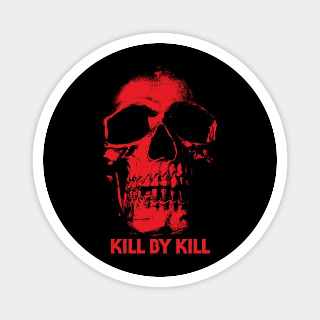 Red Skull Magnet by Kill By Kill podcast 